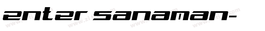 enter sanaman字体转换